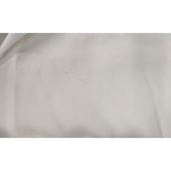 VINTAGE WOMEN'S SHEER WHITE LONG SLEEVE BUTTON-UP BLOUSE - JORDAN - SIZE 14 - Picture 8 of 11